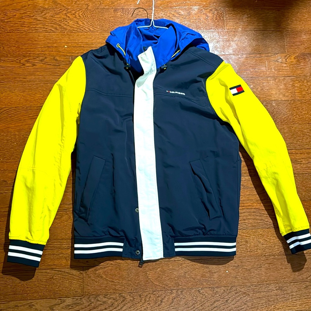 Retro Tommy Hilfiger multi jacket men size medium